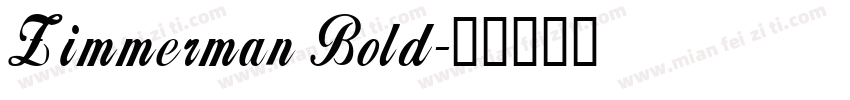 Zimmerman Bold字体转换